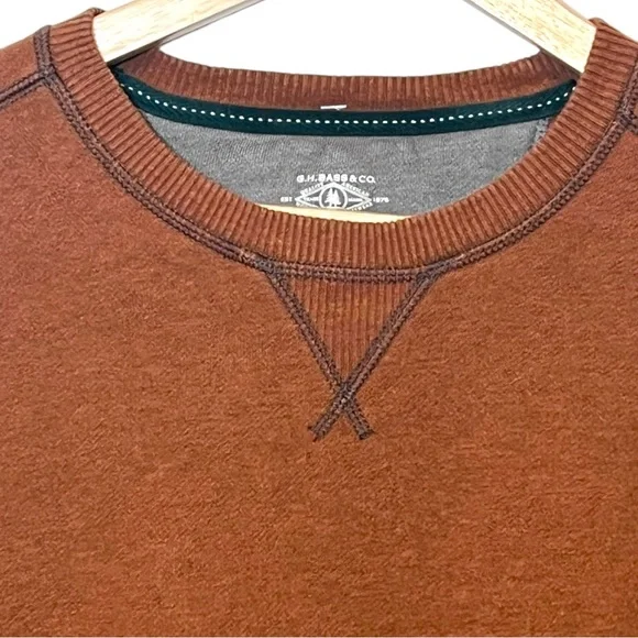 G.H. Bass & Co. Men's Crew Neck Pullover Sweatshirt... Size L - Picture 5 of 9
